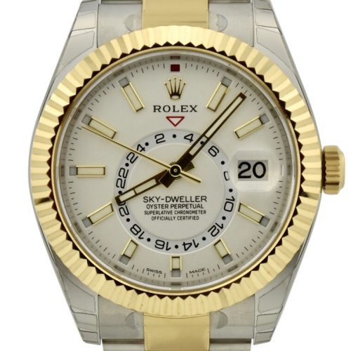 Rolex sky dweller white dial for sale