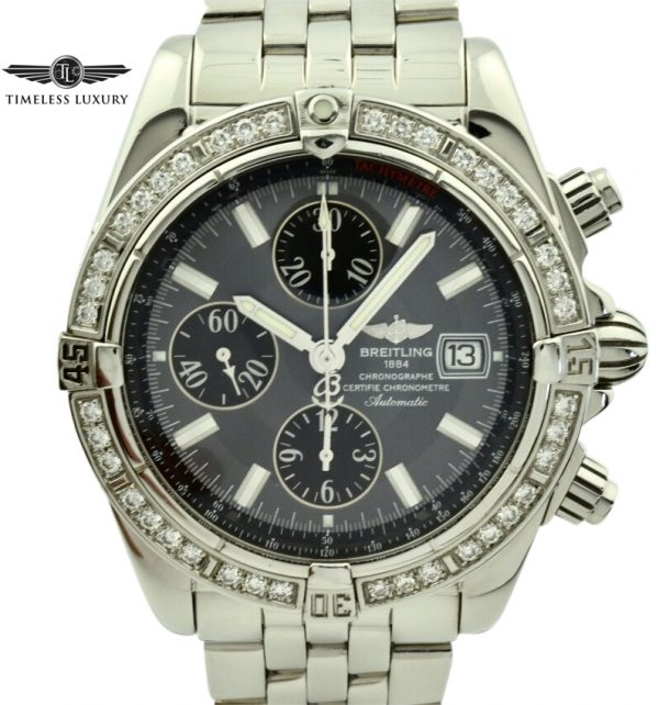 breitling chronomat gray diamond