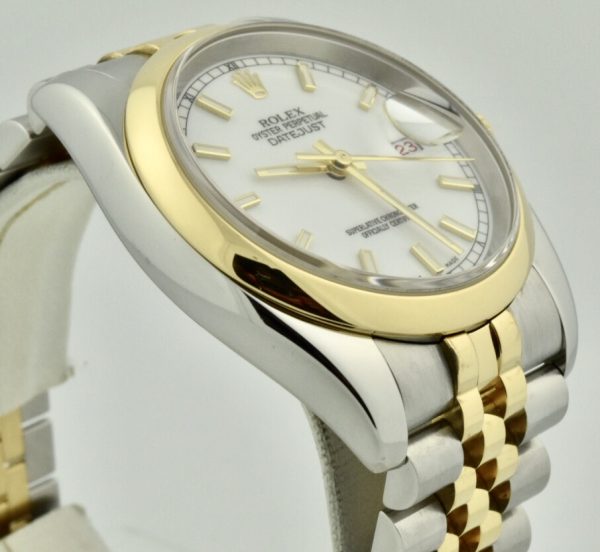 rolex 116203 side