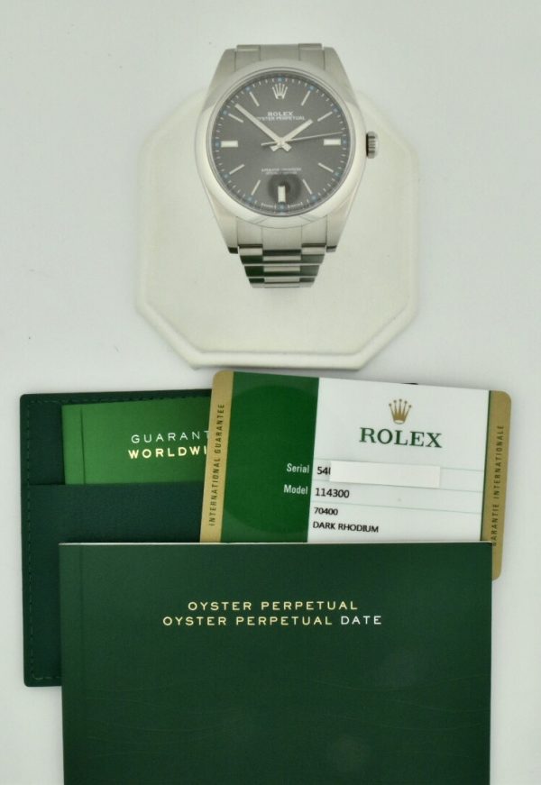 rolex 114300 rhodium dial