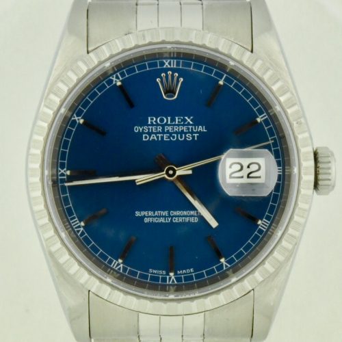 Rolex datejust blue dial