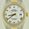 Rolex datejust 16233 white dial