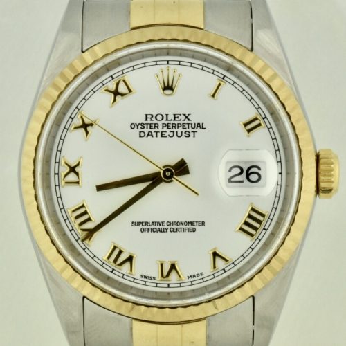 Rolex datejust 16233 white dial