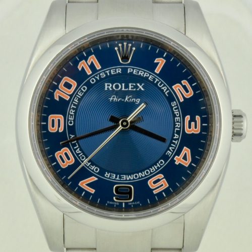 rolex air king 114200 blue California dial