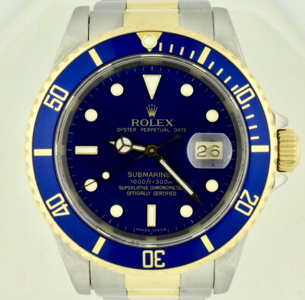 Rolex submariner 16613 blue dial
