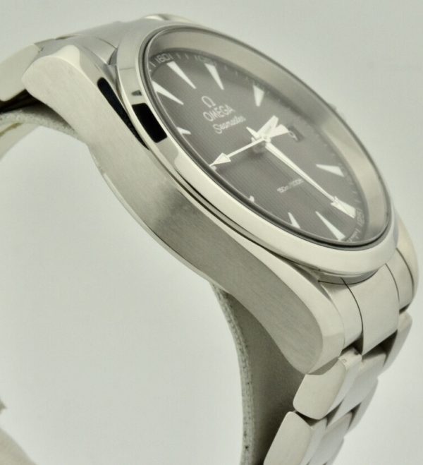 omega seamaster quartz grey dial watch for sale