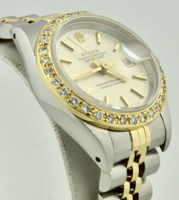 lady rolex datejust 69173 side