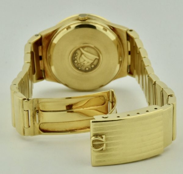 omega constellation quartz case gold