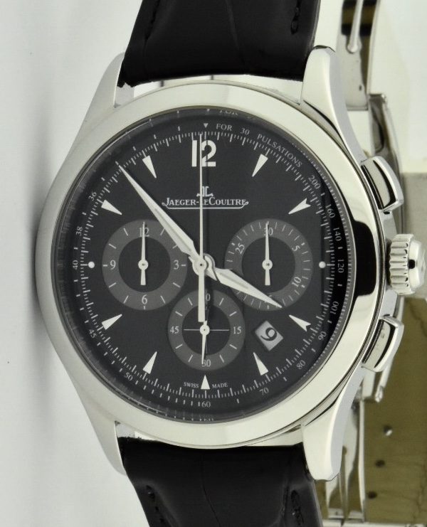 jaeger lecoultre master chronograph q1538470 black dial for sale