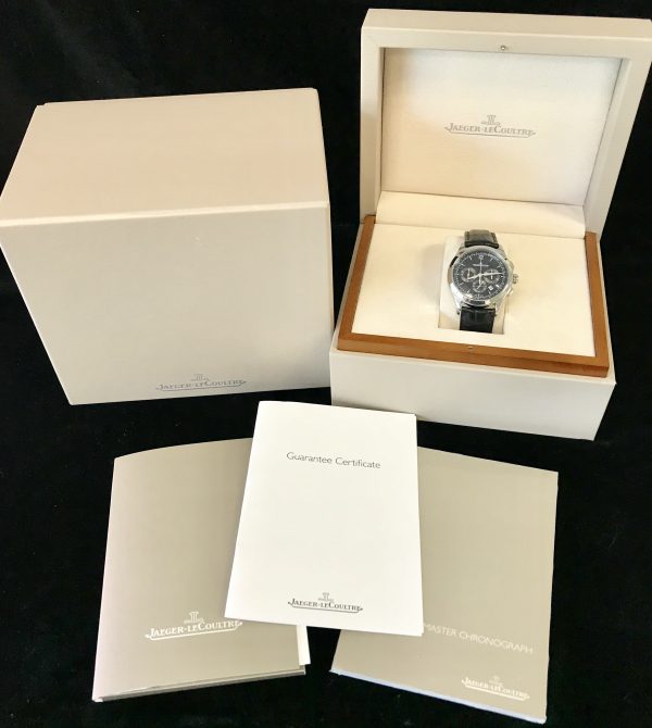 jaeger lecoultre master chronograph black dial for sale