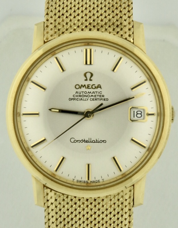 omega constellation 14k gold