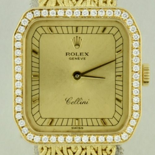 Rolex cellini 4647 diamond bezel for sale