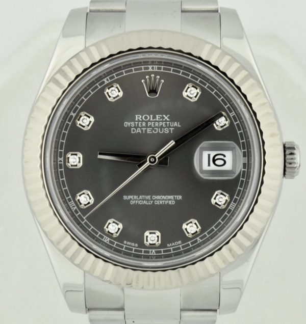 Rolex Datejust 116334 Rhodium diamond dial for sale