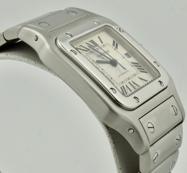 cartier santos steel bezel