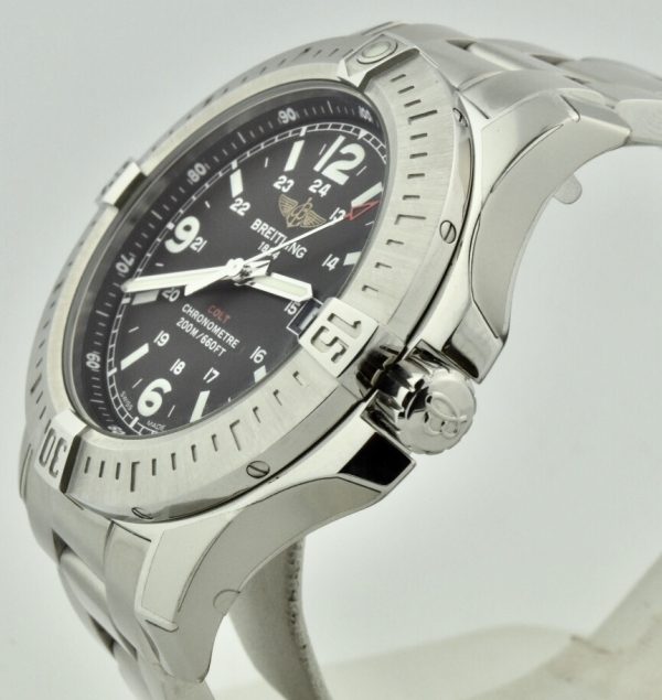 breitling colt quartz a74388 black dial