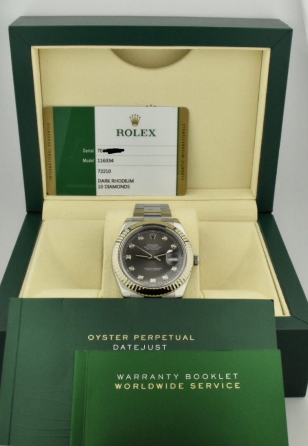 rolex datejust diamond dial for sale atlanta