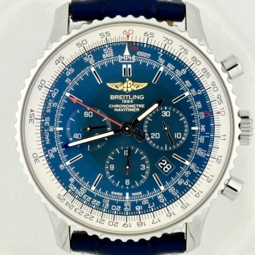 Breitling navitimer blue dial for sale