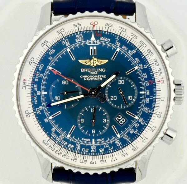 Breitling navitimer blue dial for sale