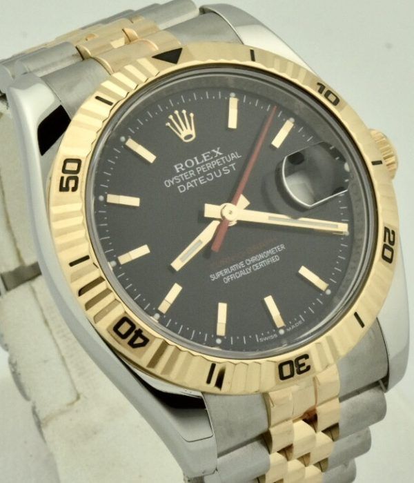 rolex turn-o-graph rose gold bezel