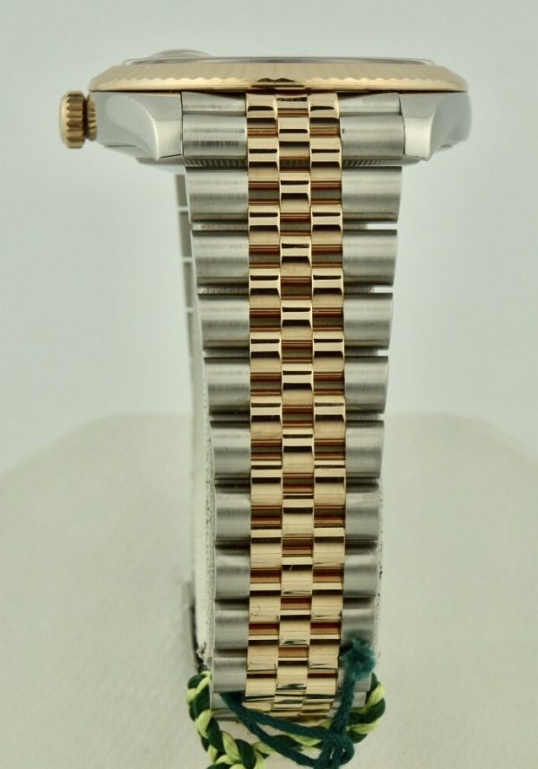 rolex datejust jubilee band steel & rose gold