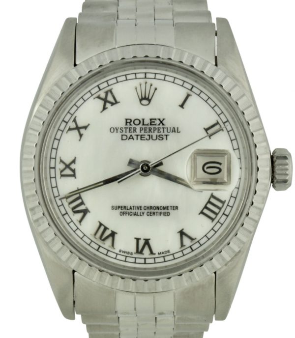 Rolex datejust 16030 mother of pearl dial