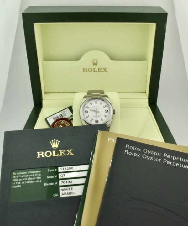rolex air king white dial for sale