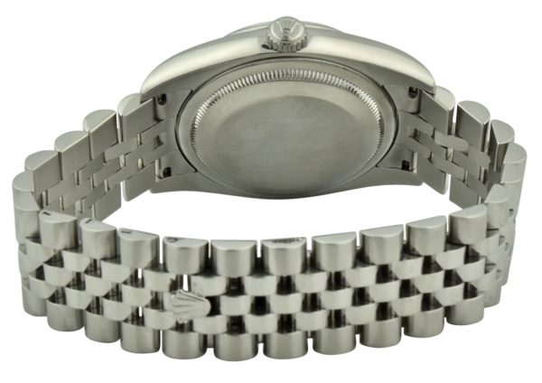 rolex datejust case back steel