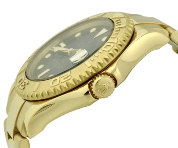 rolex yachtmaster 18k gold bezel