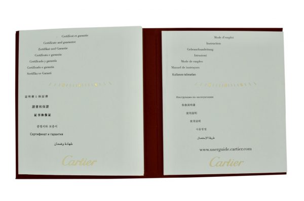 cartier roadster certificate