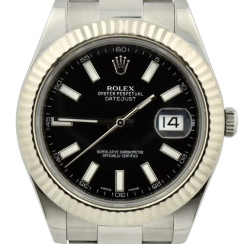 Rolex datejust 41mm 116334 black dial for sale