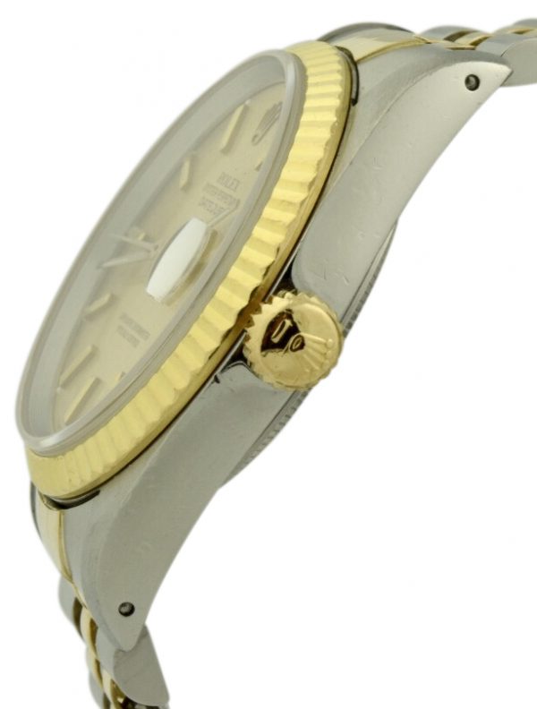 rolex datejust 18k crown