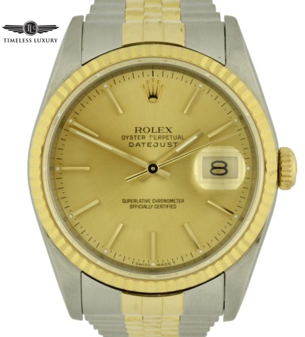 1991 Rolex datejust 16233 champagne dial