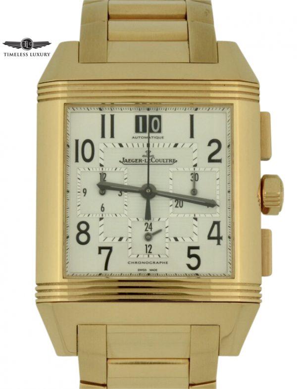 Jaeger Lecoultre squadra gmt chronograph 18k rose gold