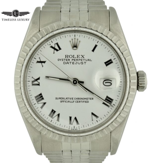 1987 Rolex Datejust 16030 White Roman Dial