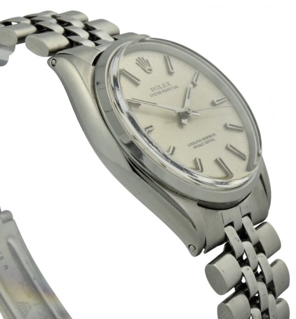 rolex oyster perpetual 1002 silver dial