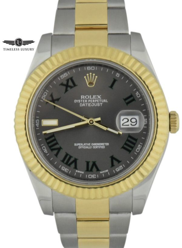 Rolex datejust II 116233 Wimbledon dial