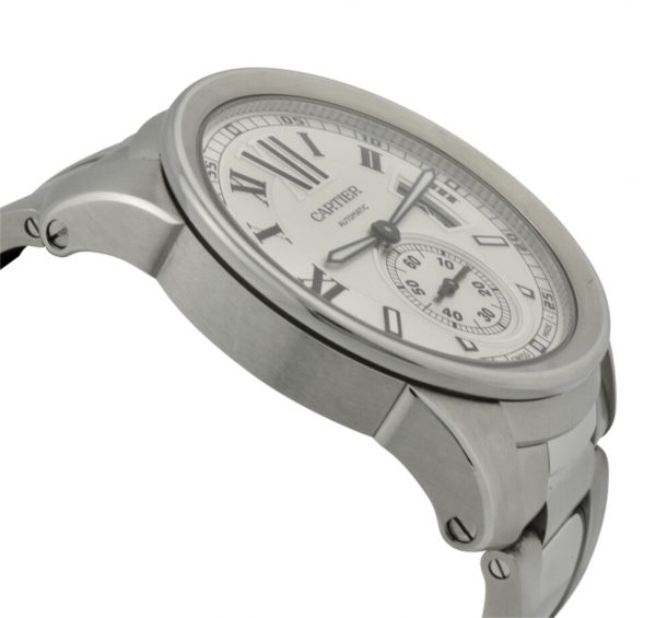 cartier calibre stainless steel