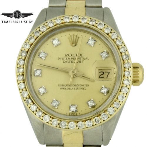 1978 Ladies Rolex datejust 6917 diamond bezel watch