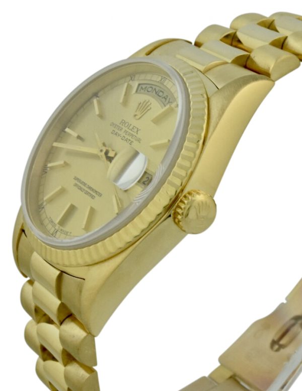 rolex 18238 gold crown