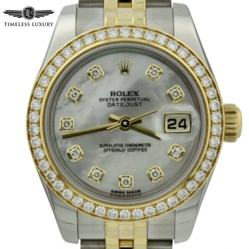 Ladies Rolex Datejust 26mm 179383 diamond dial