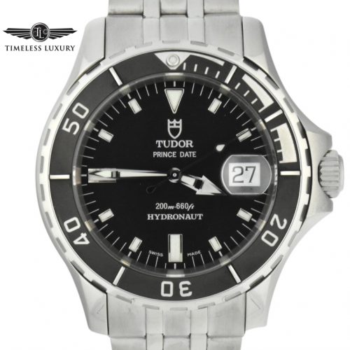 tudor prince date hydronaut 89190 black dial