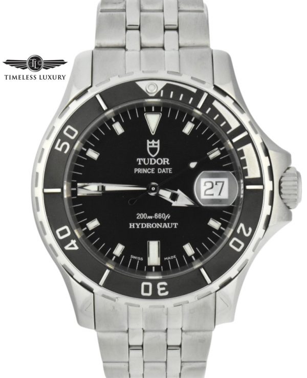 tudor prince date hydronaut 89190 black dial