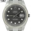 Rolex datejust II 41mm 116334 Rhodium diamond dial