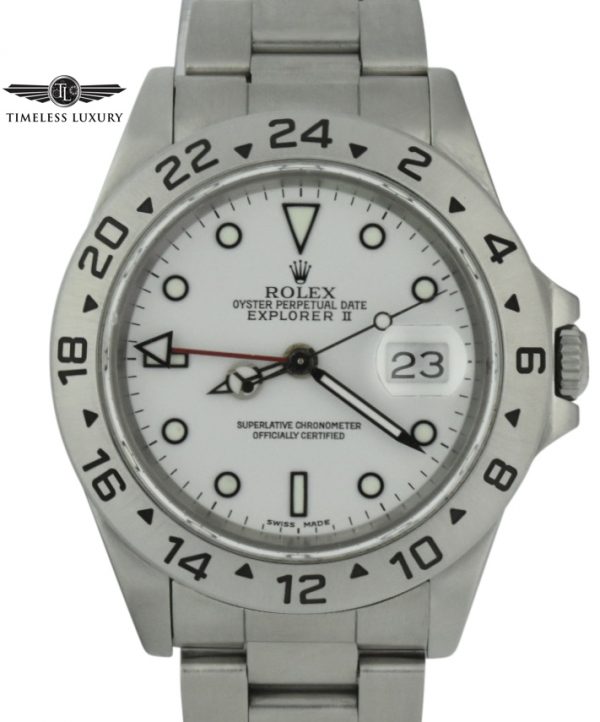 1992 Rolex Explorer II 40mm 16570 white dial