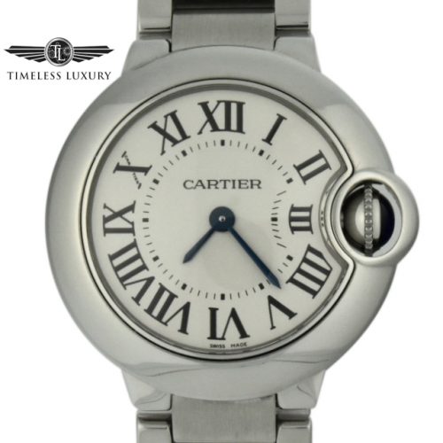 ladies cartier ballon bleu quartz 28mm 3009