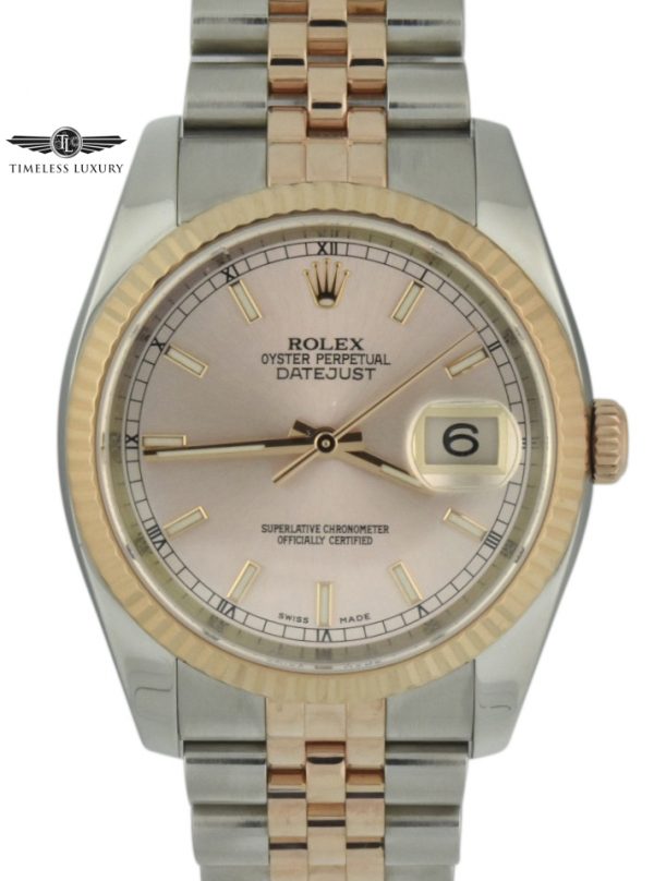 rolex datejust 36mm 116231 rose gold