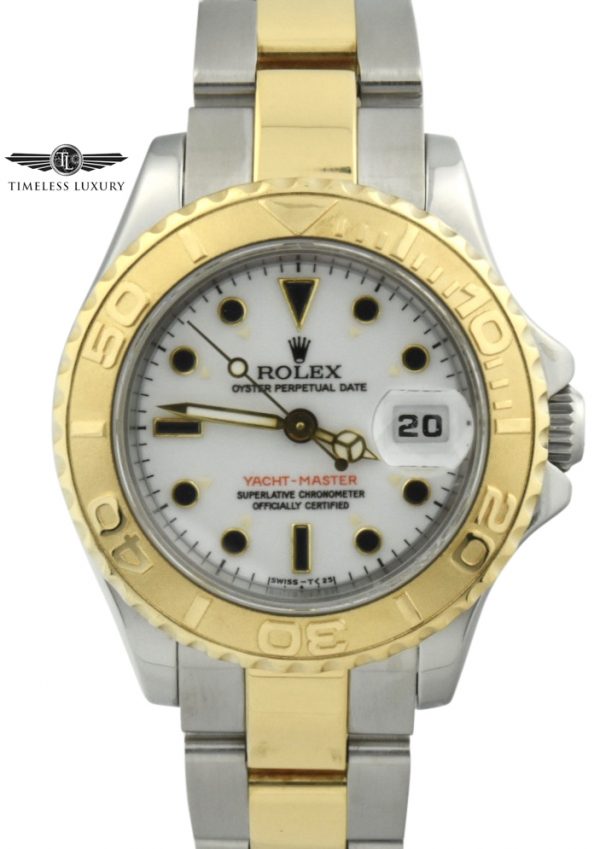 Ladies rolex yachtmaster 69623 steel & gold 29mm watch