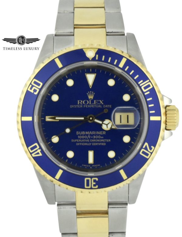 2002 rolex submariner 16613 blue dial for sale