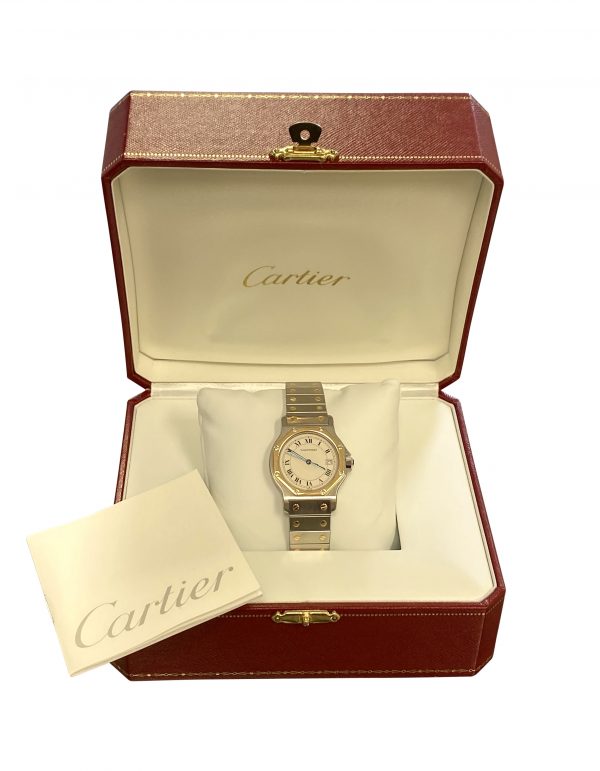 ladies cartier santos octagon midsize