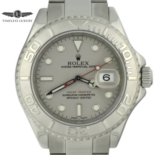 2003 Rolex Yacht-Master 16622 Platinum Bezel Watch